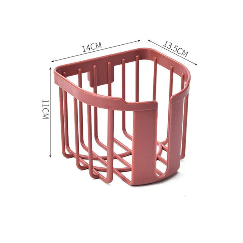 Punch-Free Wall-Mounted Toilet Paper Shelf – Bathroom & Kitchen Tissue Storage Box