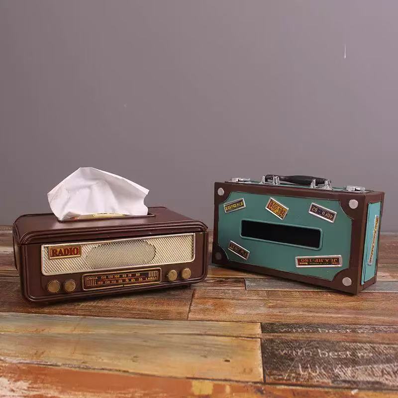 Retro Radio Tissue Box - Napkin & Paper Towel Holder