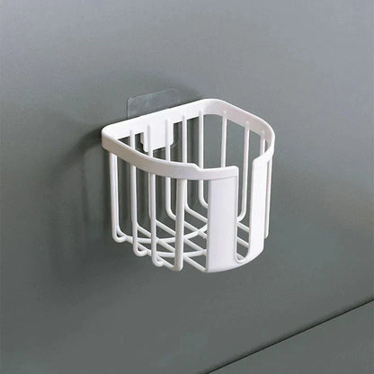 Punch-Free Wall-Mounted Toilet Paper Shelf – Bathroom & Kitchen Tissue Storage Box