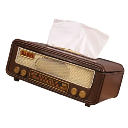 Retro Radio Tissue Box - Napkin & Paper Towel Holder