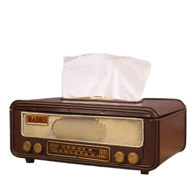 Retro Radio Tissue Box - Napkin & Paper Towel Holder