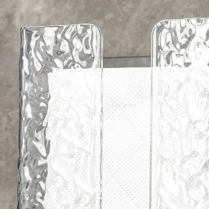 Bathroom Tissue Box Wall-mounted - Glacier Style Acrylic Storage