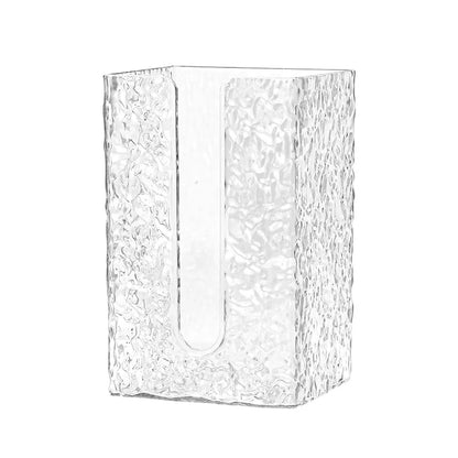Bathroom Tissue Box Wall-mounted - Glacier Style Acrylic Storage